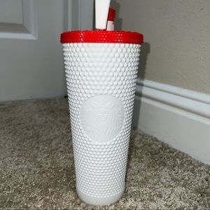 Indonesian Flag release White Studded Tumbler